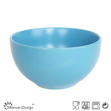 Blue Ceramic Stoneware Round Bowl